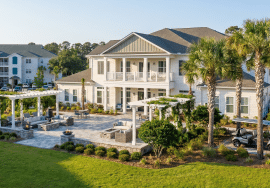 Luxury apartments near Barefoot Landing premium community exterior in North Myrtle Beach.