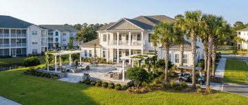 Luxury apartments near Barefoot Landing premium community exterior in North Myrtle Beach.