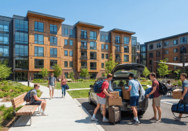 Student housing near CCU apartment complex exterior Myrtle Beach