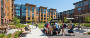 Student housing near CCU apartment complex exterior Myrtle Beach