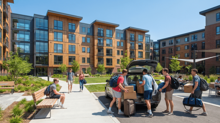 Student housing near CCU apartment complex exterior Myrtle Beach